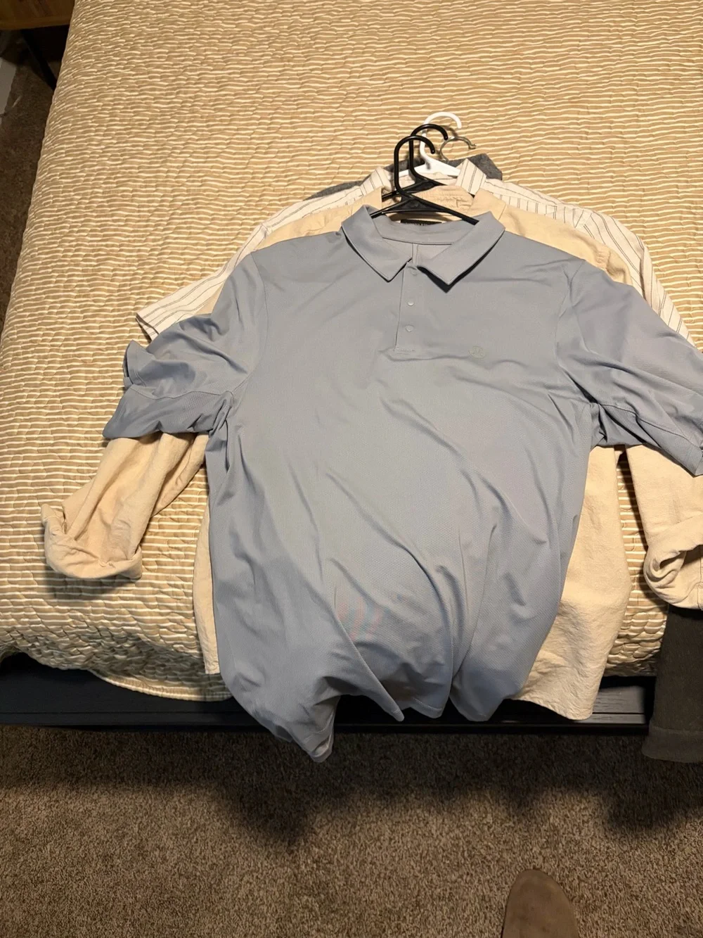 lululemon athletica Light Blue Men's Polo